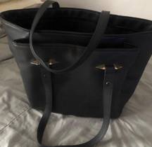 shoulder bag handbag purse tote black