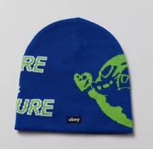 Obey Nature & Nurture Beanie NWT - Blue