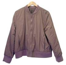 DownEast Reversible Bomber Jacket in Dusty Mauve Women’s Size XL Extra Large