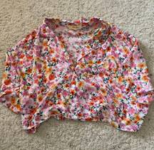 Cropped Floral Top