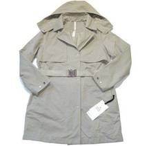 Lululemon NWT  Always There Short Trench in Raw Linen Removable Hood Coat 10