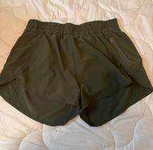 Green Running Shorts