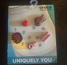 Crocs Croc charms 5 pack brand new girl power