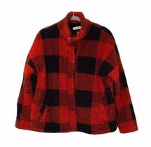 Andthewhy Red Black Buffalo Check Jacket Sz S NWT