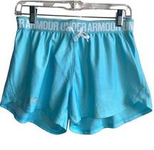 Under Armour Women's  Light Blue Shorts Athletic Size Small