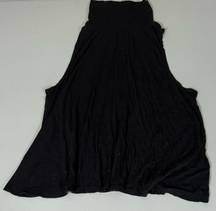 Forever 21 Black Turtleneck Mock-Neck Halter Tank Top Shirt Blouse Size L 🖤