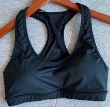 Marika tek  Racer Strappy Black Sports Bra Medium