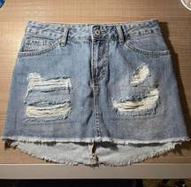 Jean Mini Skirt