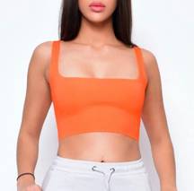 Orange  Tank Top