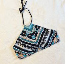 LA Hearts Tribal Print Halter Strappy Swim Top - Small