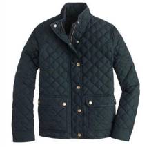 J.Crew  green quilted jacket