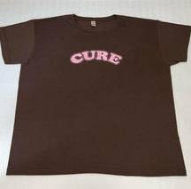 Breast Cancer Awareness Month Cure Fight Cancer Size XL Brown Pink