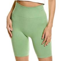 NEW WeWoreWhat Fair Green Seamless Biker Shorts