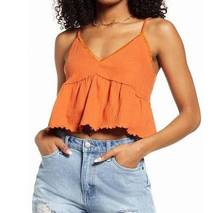 BP Rust Babydoll Cami Top