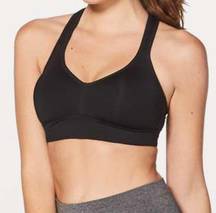 Lululemon  Women's Black Speed Up High Support Sports Bra Sz 8