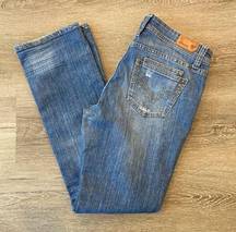 Vigoss Boyfriend Distressed Blue Jeans Size 11