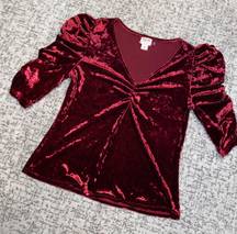 Mossimo Supply Co . Velvet Shirt Top