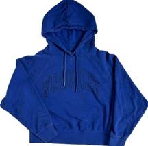 Blue Cropped Hoodie