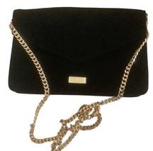 Carolina Herrera cross body bag black elegant tote with gold chain