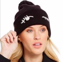 NWT kate spade new york Winking Beanie Wool Black