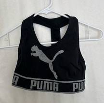 Puma 5/$25  medium black and grey sport bra 124