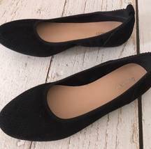 Black Ballet Flats, Size 8 1/2