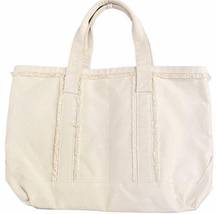 J. Jill 100% Cotton Canvas Tote Bag Sturdy Cotton Market Beach Overnight Bag