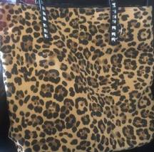 David Jones Leopard Studded Bag Shopper or fold