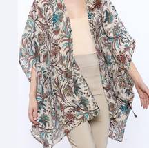 Mystree Multicolor Floral Kimono