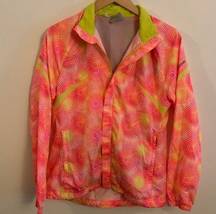 Saucony Neon Running Windbreaker Lightweight Jacket Size Medium