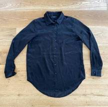 Evenuel Button Down Long Sleeve Shirt in Black