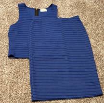 NWT striped Pencil Skirt And Crop Top Set 