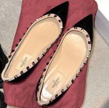 Valentino Rock Stud Flat black shoe