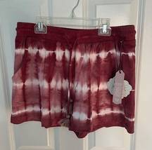 Knox Rose Red Tie Dye Shorts Sz M NWT