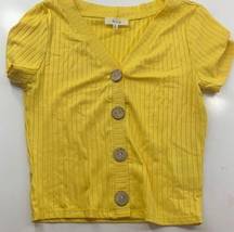 Yellow button shirt