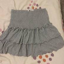 Gray Mini Skirt