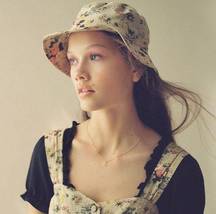 & UO Linen-Blend Floral Bucket Hat