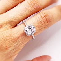 Boutique Engagement Ring 925 Rectangle Cushion Cut