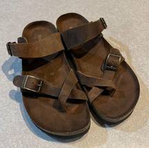 MOUNTAIN SOLE Women’s Brown Leather Sandals