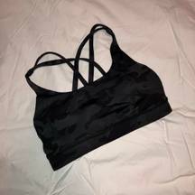 Lululemon  Incognito Camo Multi Gator Green Energy Sports Bra