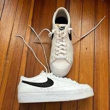 Nike White/ Black-Natural Blazer- Low Platform Sneaker Sz 10