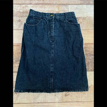 Crazy‎ Horse long midi denim skirt vintage size 14