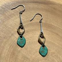 ‘Fresco’ Patina Green Earrings | 925 Silver