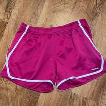 Reebok Womens bright pink athletic  shorts