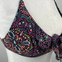 Hollister  swim top colorful bikini top size XS