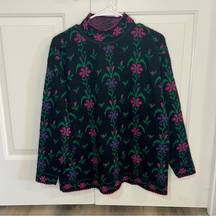 Vintage Justin Allen Floral Sweater Size S