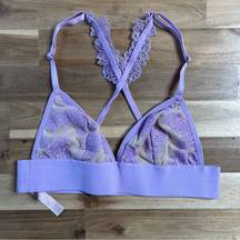 PINK - Victoria's Secret Victoria Secret Pink Lace Purple Bra Bralette in SIZE S SMALL