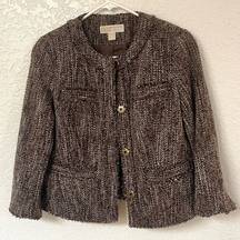 Michael Kora Tweed Jacket Blazer Size 2