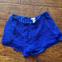 Hollister Blue lace shorts