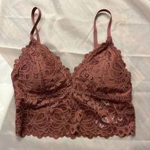 Gilly Hicks  Lace Longline Bralette